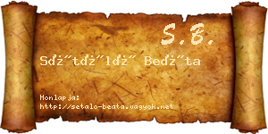 Sétáló Beáta névjegykártya